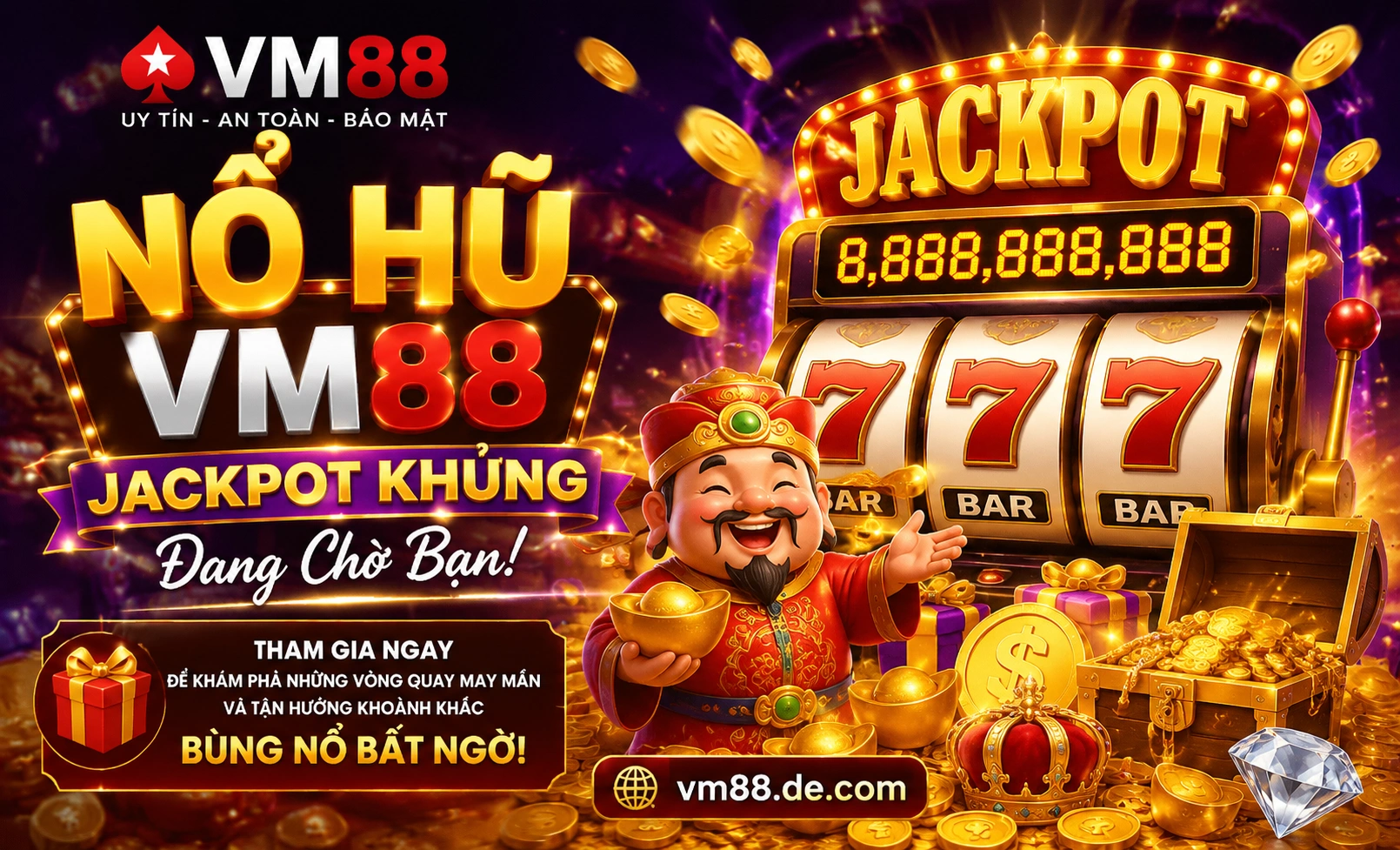 Ảnh giao diện Nổ Hũ vm88 trên thiết bị di động
