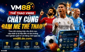 giao diện thể thao vm88 trên thiết bị di động