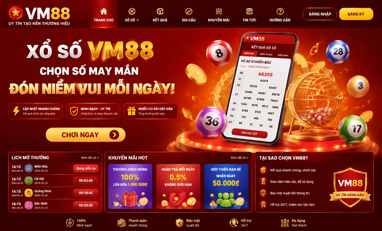 vm88 Xổ Số - trải nghiệm trên mobile